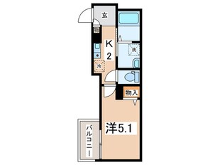 MELDIA番田の物件間取画像